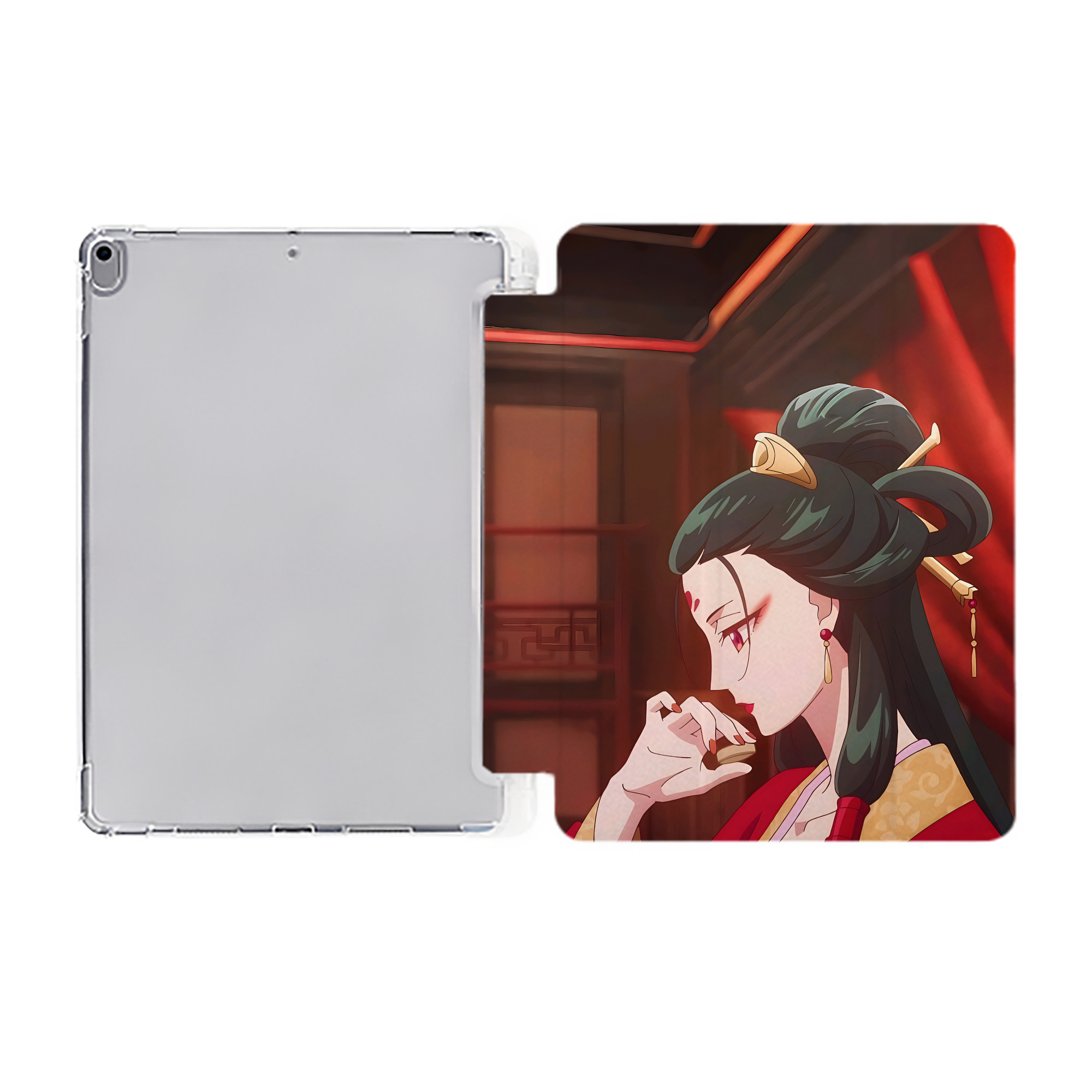 （画像用） 薬屋のひとりごと The Apothecary Diaries IPad ケース ペン収納付き 三つ折りスタンド PUレザー×シリコン 対応機種9.5/10.5/10.9インチ